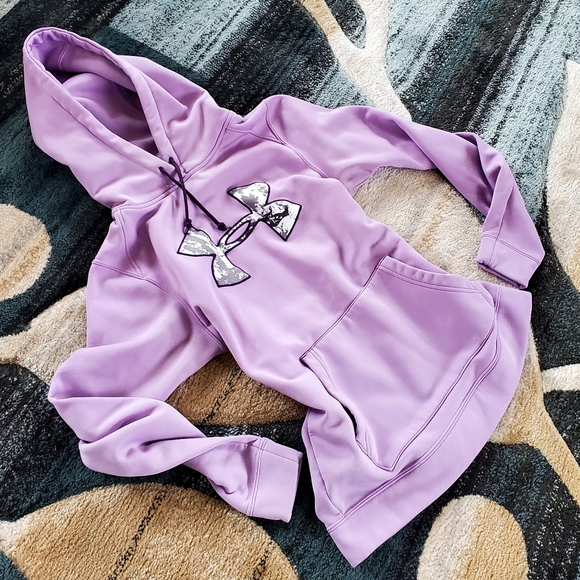 UNDER ARMOUR Lavendar Hoodie - Size S (EUC) - Picture 1 of 8